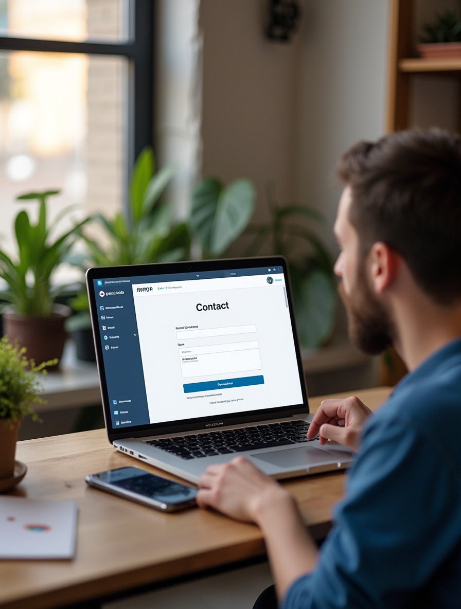 Image Showing Contact Section of Our Site